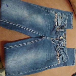 Red camel jeans